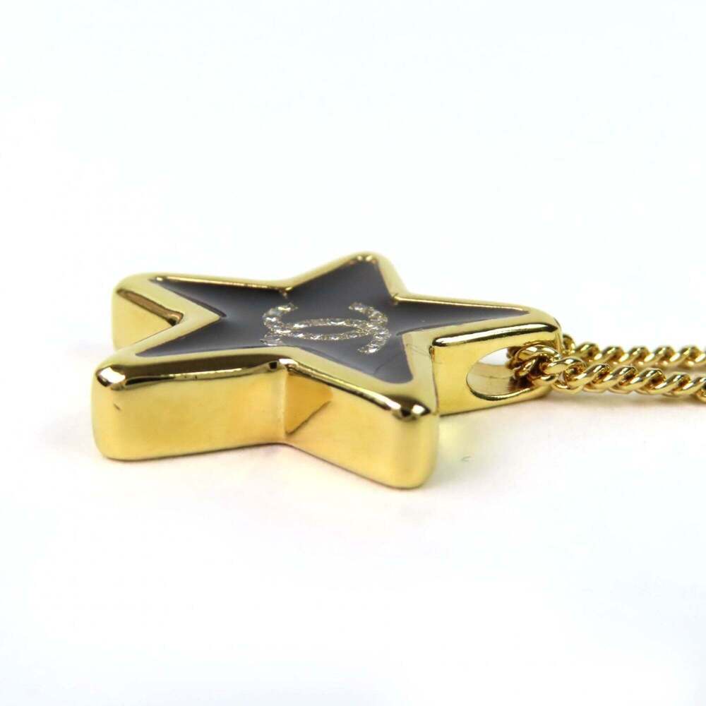 CHANEL Black Logo Necklace - Picture 5 of 9